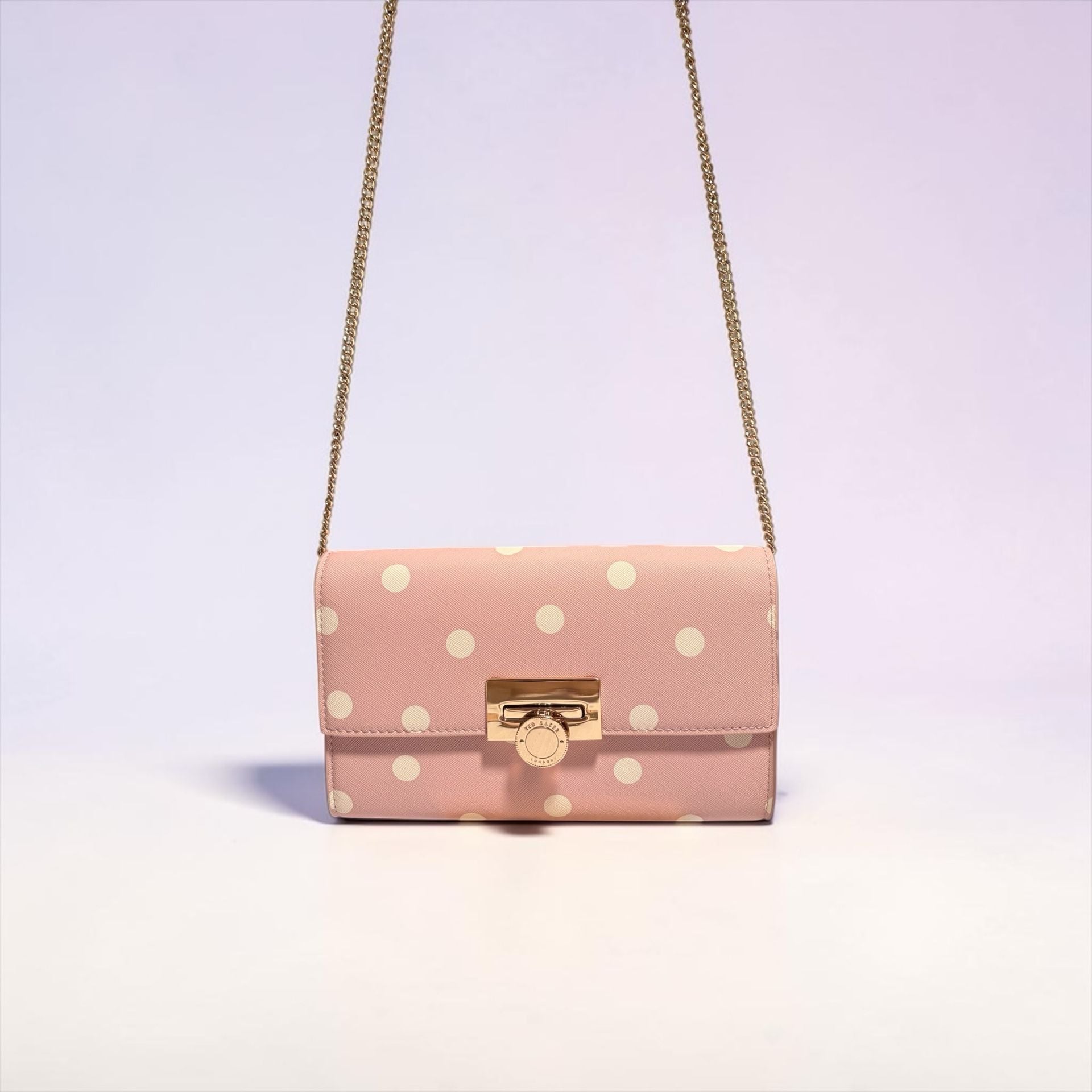 Ted Baker Parisa Polka Dot Crossbody Bag With Chain